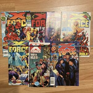 X-FORCE: Assorted Set, No. 47, 54-56, 58, 60, & 65. Marvel Comics, (1995-97)
